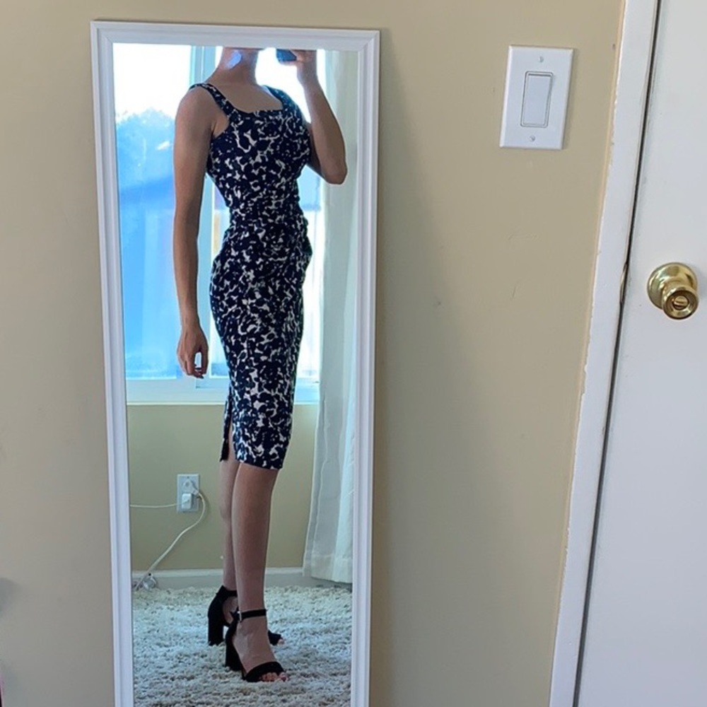 Maggy London Asymmetrical Sheath Dress